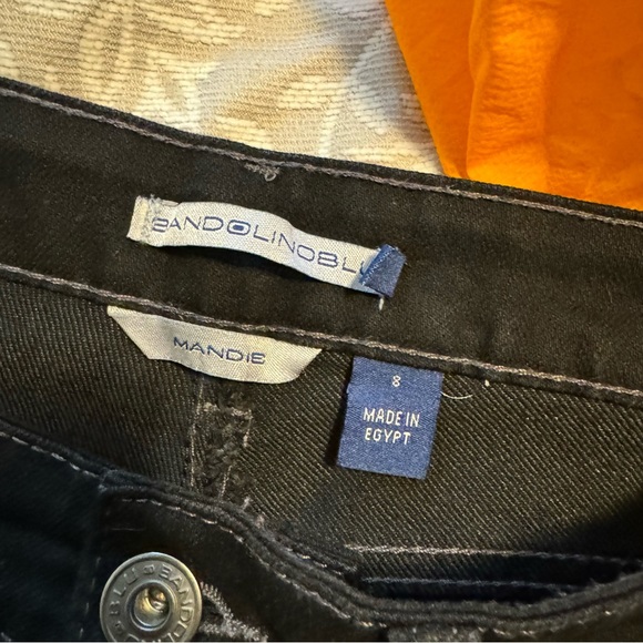 Women's BandoLino Mandie Black jeans Straight Size 8 - Picture 6 of 7